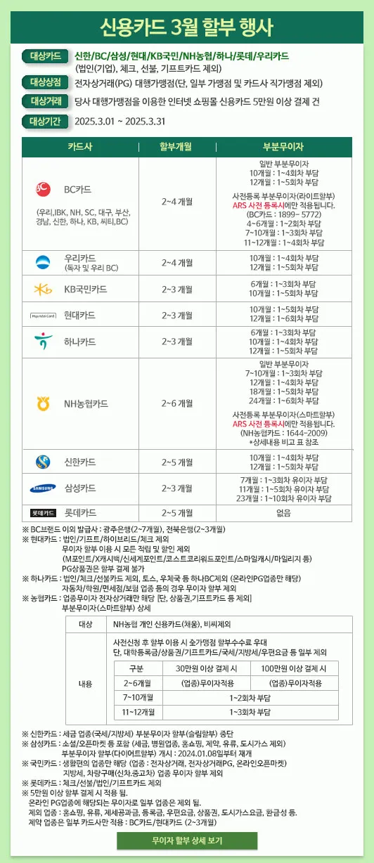 3월 카드사 정보
